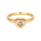 Bague 55 CHOPARD -  Happy diamonds - Bague coeur en or jaune et diamants 58 Facettes DV21885-4