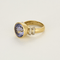 Bague 57 Bague en or jaune et or gris, tanzanite et diamants 58 Facettes DV0834-10