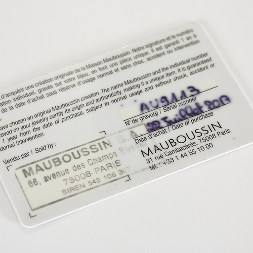 Collier Mauboussin - Collier "Mes Nuances à Toi" or blanc et diamants 58 Facettes DV21779-2