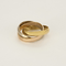 Bague 52 CARTIER- MUST - Trinity - Bague trois anneaux en or de trois couleurs. 58 Facettes DV17546-2