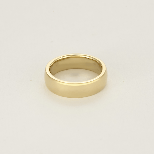 Bague 51 Large alliance en or jaune et diamants 58 Facettes DV20246-1