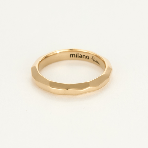 Bague 53 POMELLATO - Milano - Alliance en or rose facettée 58 Facettes DV0421-4