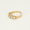 Bague 51 Demie alliance en or jaune et diamants 58 Facettes DV10000-2-51-2