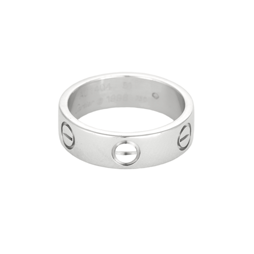 Bague 51 Cartier - Love - Classique - Alliance en or gris 58 Facettes DV21963-1