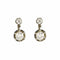 Boucles d'oreilles Boucles d'oreilles dormeuse en Or jaune, platine te diamants 58 Facettes DV0665-8