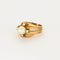 Bague 54.5 Bague en or jaune, perle de culture et diamants. 58 Facettes DV14304-2-545-2