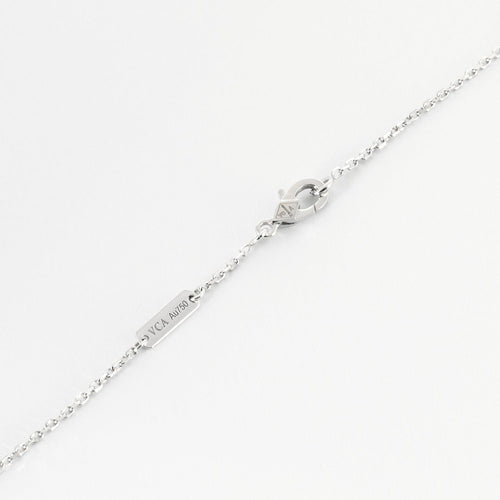 Van Cleef & Arpels -Vintage Alhambra - Collier en or gris et calcédoine 58 Facettes DV0830-28