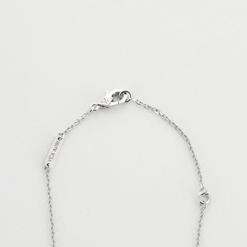 Collier Van Cleef & Arpels -Vintage Alhambra - Collier en or gris et calcédoine 58 Facettes DV0830-28