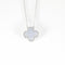 Van Cleef & Arpels -Vintage Alhambra - Collier en or gris et calcédoine 58 Facettes DV0830-28