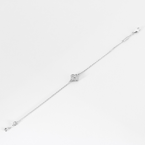 Bracelet Van Cleef & Arpels- Sweet Alhambra -Bracelet en or gris et diamants 58 Facettes DV0830-31