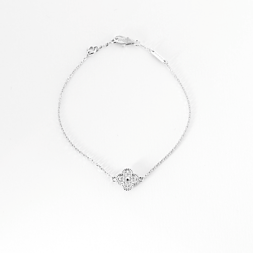 Bracelet Van Cleef & Arpels- Sweet Alhambra -Bracelet en or gris et diamants 58 Facettes DV0830-31
