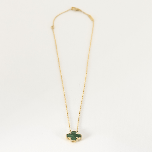 Collier Van Cleef & Arpels - Vintage Alhambra - Collier en or jaune et malachite 58 Facettes DV0830-29