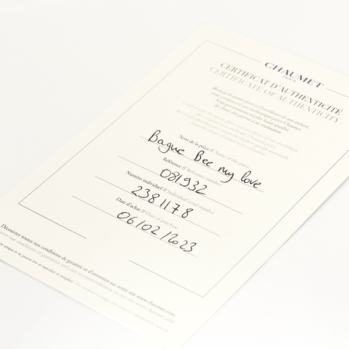 Bague 56 CHAUMET - Bee my love - Alliance en or jaune et diamants 58 Facettes DV22963-2-56-3