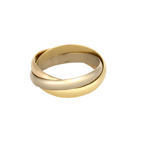 Bague 49 Cartier Bague Trinity PM en trois ors 58 Facettes DV22522-1
