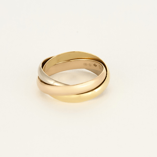 Bague 49 Cartier Bague Trinity PM en trois ors 58 Facettes DV22522-1