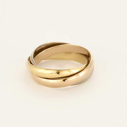 Bague 49 Cartier Bague Trinity PM en trois ors 58 Facettes DV22522-1