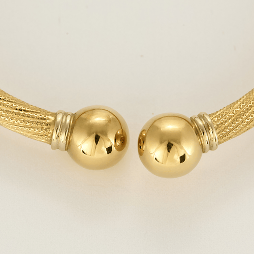 Bracelet Bracelet torque or jaune 58 Facettes DV11394-5