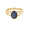 Bague 53 Bague en or jaune, saphir et diamants 58 Facettes DV0665-9-53-2