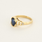 Bague 53 Bague en or jaune, saphir et diamants 58 Facettes DV0665-9-53-2