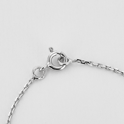 Collier Collier en or gris, aigue-marine et diamants 58 Facettes DV21730-1