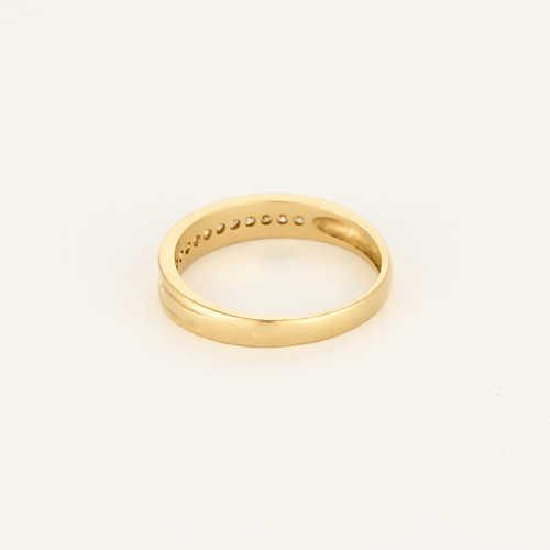 Bague 52 Fine Bague jonc or jaune et diamants 58 Facettes DV9390-14