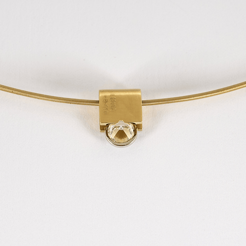 Collier NIESSING - Collier cable et pendentif en or jaune et diamant 58 Facettes DV22677-2