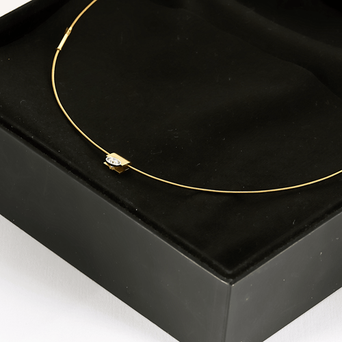 Collier NIESSING - Collier cable et pendentif en or jaune et diamant 58 Facettes DV22677-2