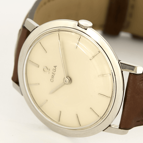 Montre OMEGA - Cream Dial Vintage - Montre en acier 58 Facettes DV15048-20