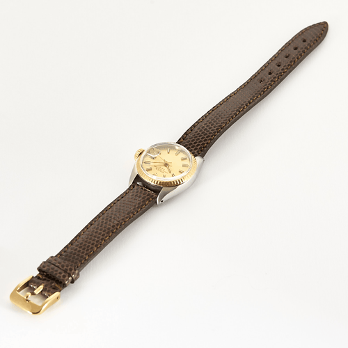 Montre ROLEX - Oyster Perpetual Date - Montre en acier et plaqué or jaune 58 Facettes DV15048-18