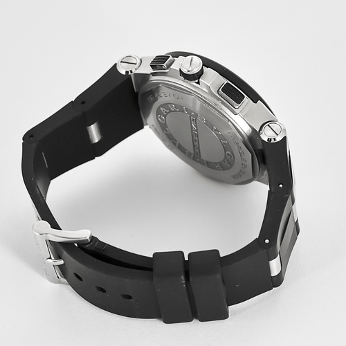 BULGARI - Diagono - Montre en acier et caoutchouc