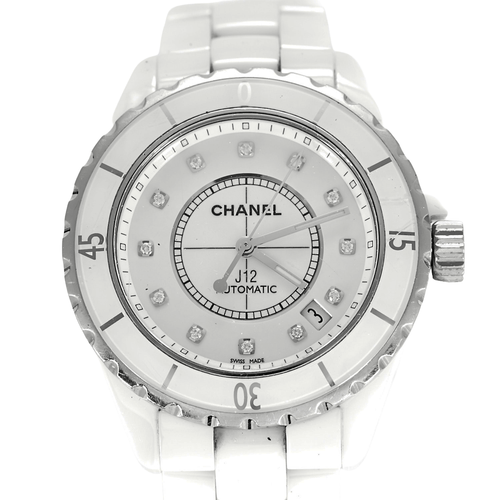Montre CHANEL - J12 - Montre en céramique blanche 58 Facettes DV21289-2