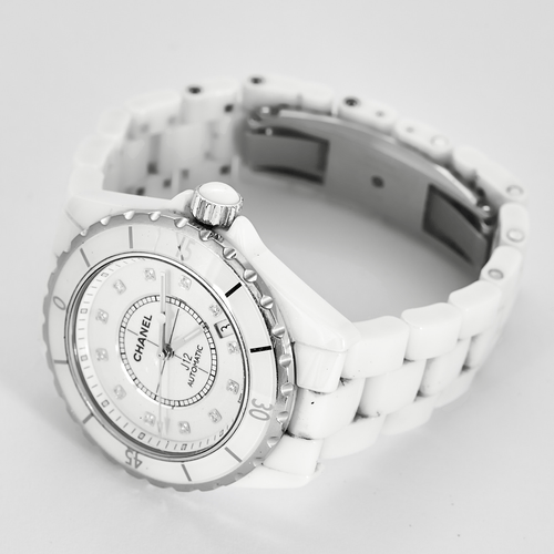 Montre CHANEL - J12 - Montre en céramique blanche 58 Facettes DV21289-2
