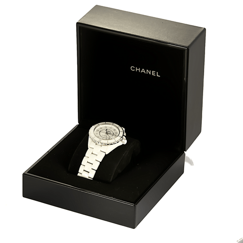 Montre CHANEL - J12 - Montre en céramique blanche 58 Facettes DV21289-2