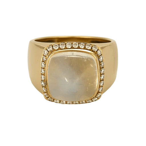 Bague 50 FRED - Pain de sucre - Bague en or jaune quartz milky et diamants. Petit Modèle. 58 Facettes DV23316-1-50-2