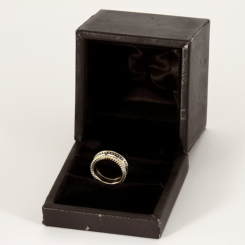 Boucheron - Quatre Classique - Bague pvd marron et or de trois couleurs