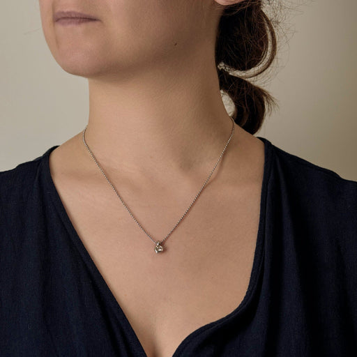 Collier Collier en or gris et diamant 0.20 carat 58 Facettes DV23195-4