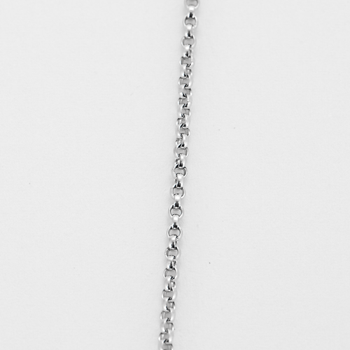Collier en or gris et diamant 0.20 carat