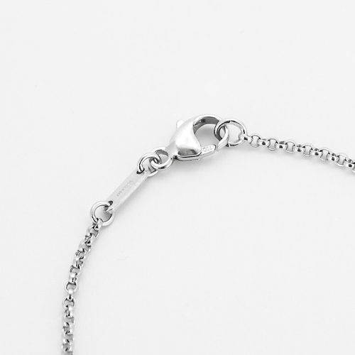 Collier en or gris et diamant 0.20 carat