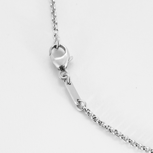 Collier en or gris et diamant 0.20 carat