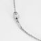 Collier en or gris et diamant 0.20 carat