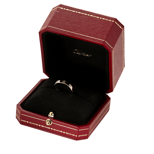 CARTIER - LOVE - Bague Alliance Or Gris et Diamant