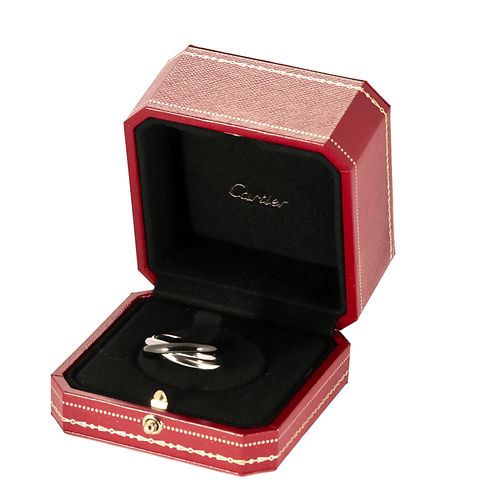 Cartier Bague Trinity en or gris et céramique