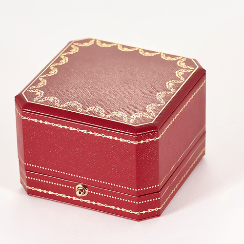 Cartier Bague Trinity en or gris et céramique