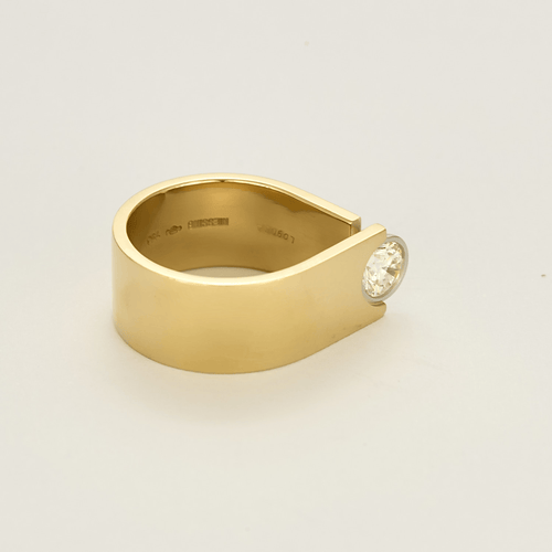 Bague 54 NIESSING - Bague solitaire or jaune et diamant 58 Facettes DV22677-1-54-3