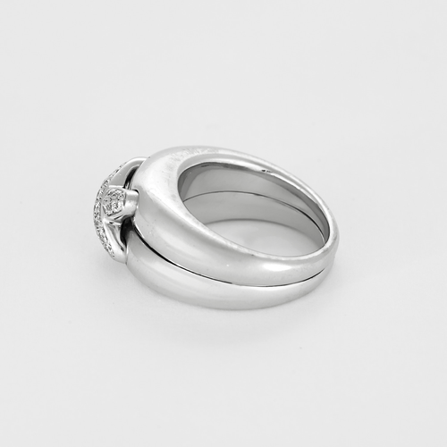 Bague 54 Chaumet - Liens - Bague en or gris et diamants 58 Facettes DV22972-11-54-3