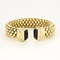 Bracelet semi rigide en or jaune, onyx et diamants
