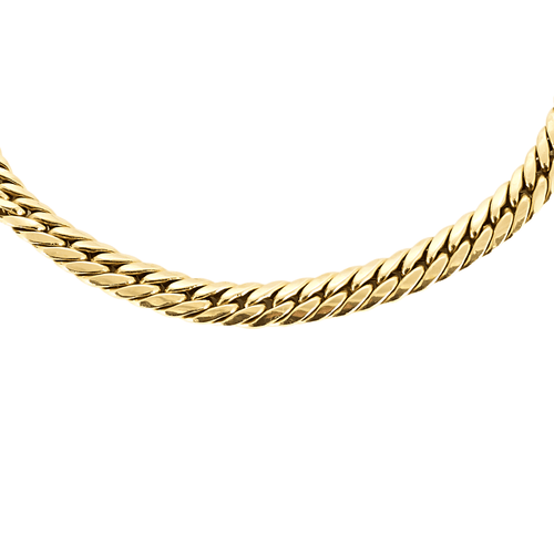 Collier gourmette en or jaune