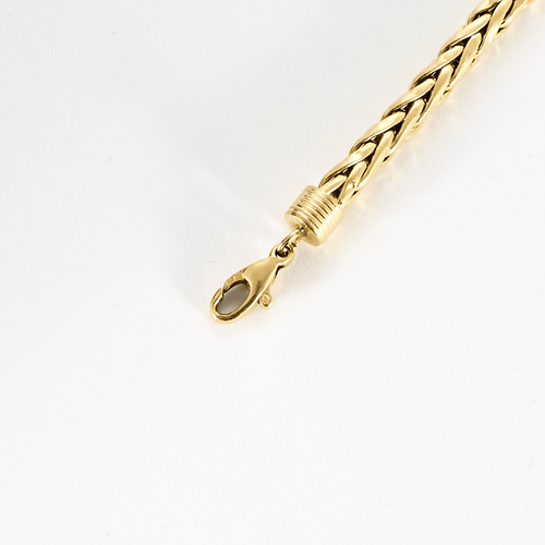 Bracelet en or jaune à maille palmier