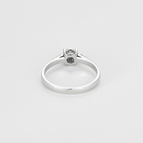 Bague 55 Bague en or gris et diamants, serti illusion 58 Facettes DV21401-9