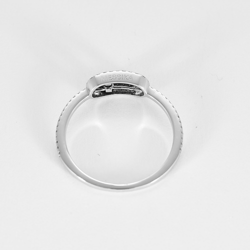 Bague 53 MESSIKA - Bague pavée Move Uno en or gris et diamants 58 Facettes DV17483-4